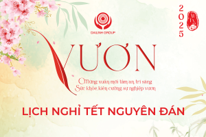 Thông báo lịch nghỉ Tết Nguyên Đán Ất Tỵ 2025